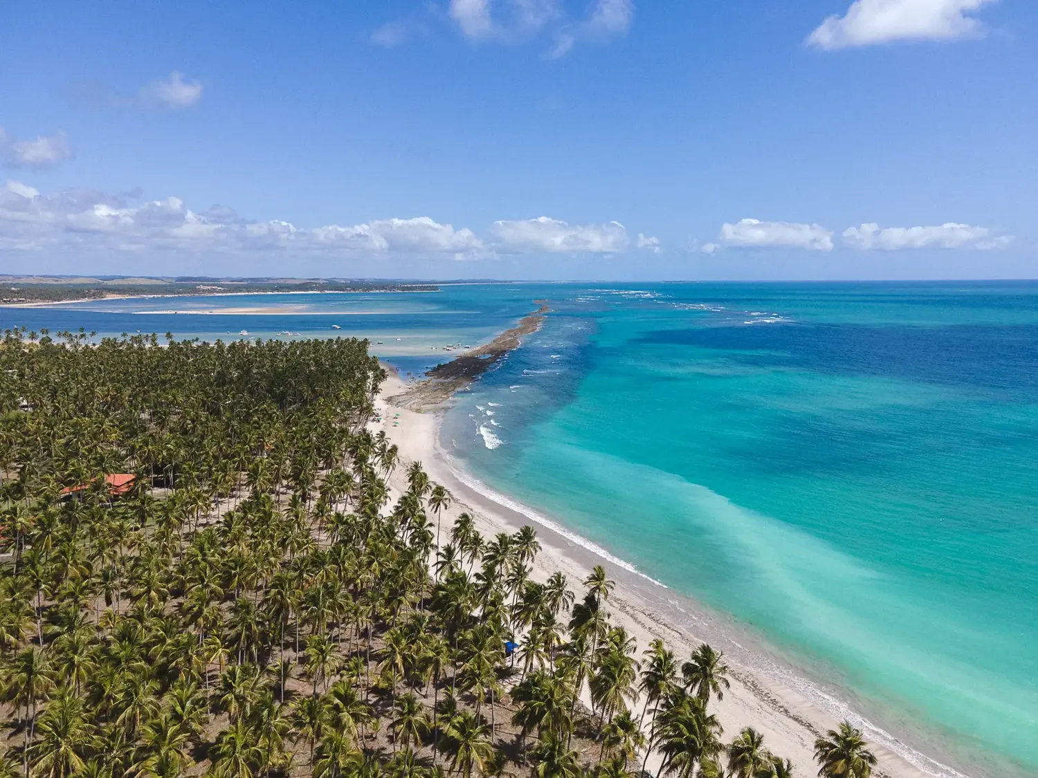 The sand and the reef line